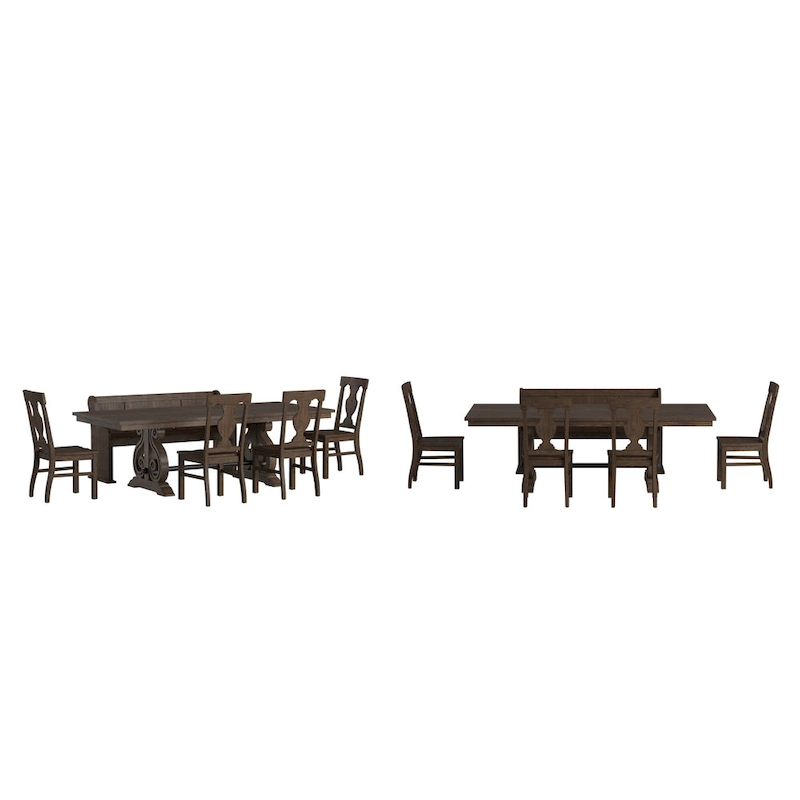Vikos Wood Extendable Dining Set