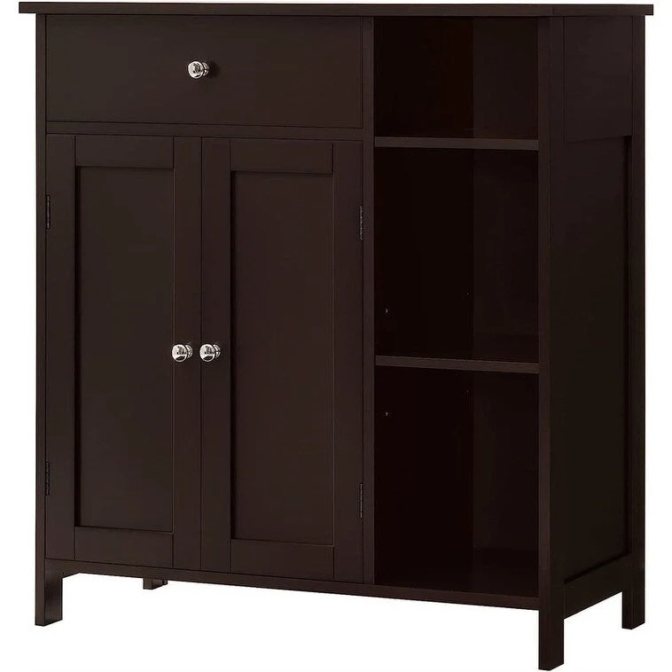Storage Cabinet with Doors and Shelves - 11.8D x 29.5W x 31.6H