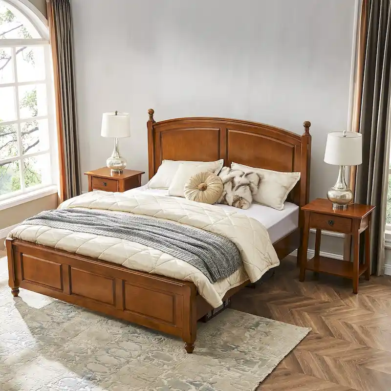 Solid Wood Mission End Table with Drawer