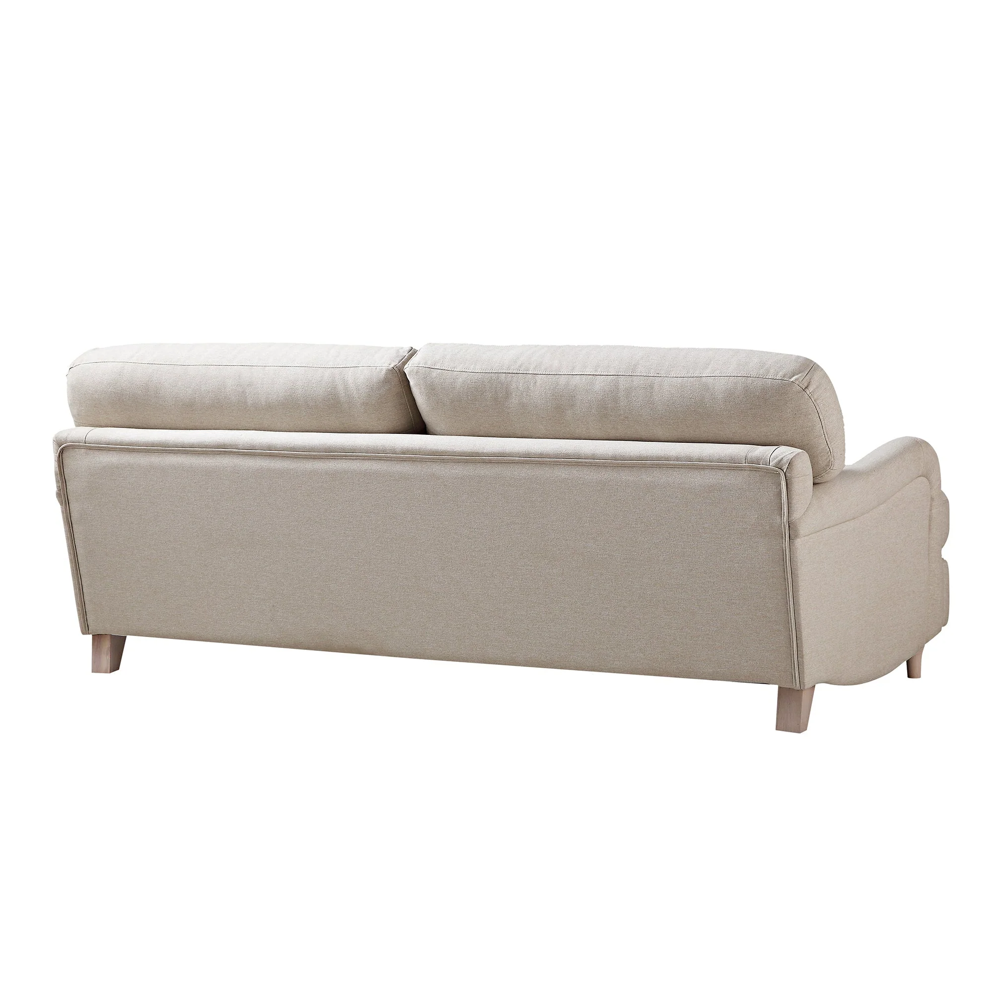 Oatmeal Fabric Sofa, 3-Seater