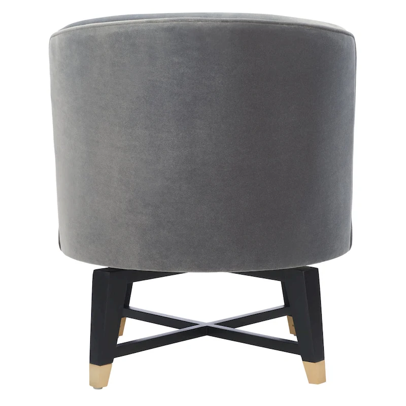 SAFAVIEH Couture Ginetta Swivel Accent Chair - 24 W x 26.8 L x 26 H - 24Wx27Dx26H