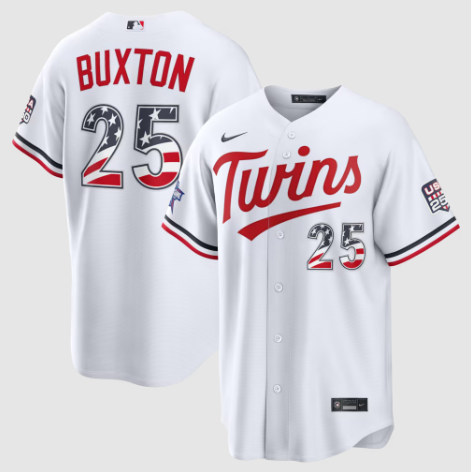 2026 All-Star Edition Stars & Stripes Minnesota Twins Byron Buxton White Stadium Jersey