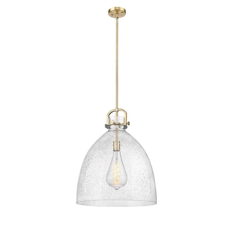 Innovations Lighting Newton Bell - 1 Light 18  Stem Hung Pendant