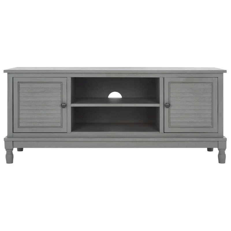SAFAVIEH Caitlyn 2 Door 1 Shelf Media Stand - 47  W x 16  D x 20  H - 47Wx16Dx20H