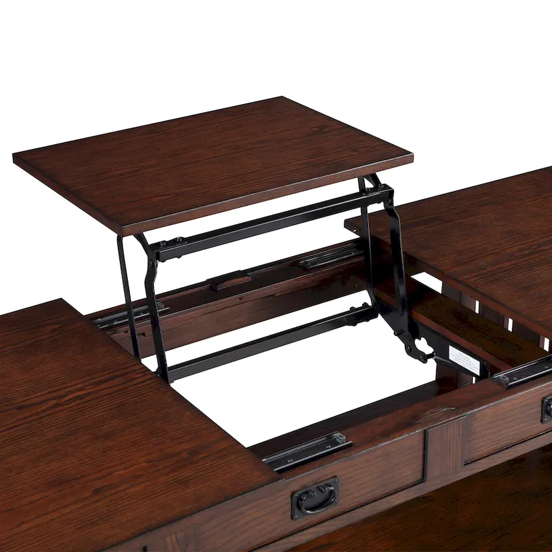 DH BASIC Mission 46-inch Wood Lift Top Coffee Table