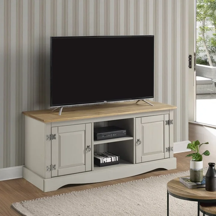 Wood TV Entertainment Stand Corona