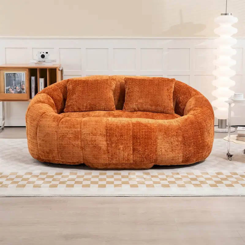 Chenille Bean Bag Chair Lazy Sofa