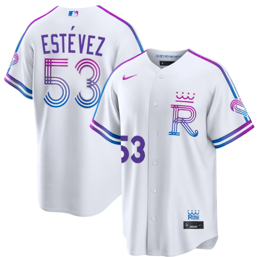 Carlos Estévez Kansas City Royals White 2026 City Connect Jersey