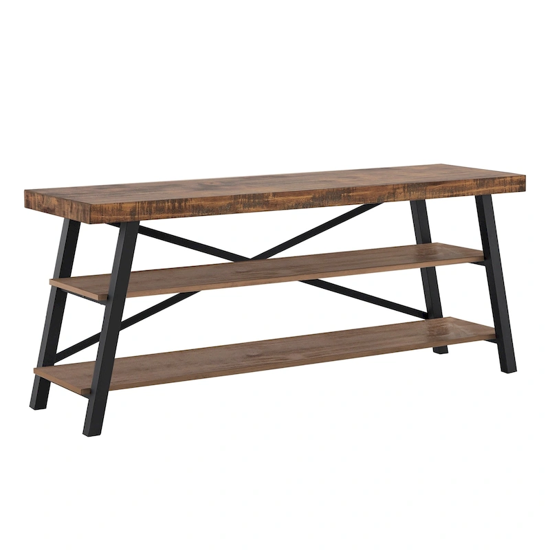 Bryson Rustic X-Base 60-inch TV Stand by iNSPIRE Q Classic
