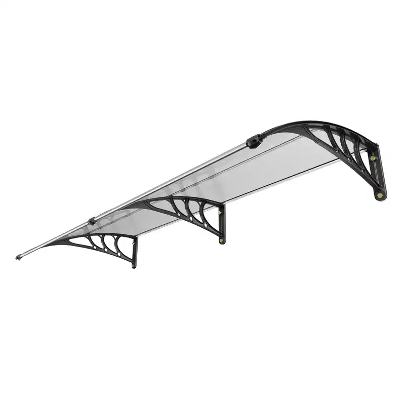 VEVOR Window Door Awning Canopy 40 x 80, UPF 50+ Polycarbonate Entry Door Outdoor Window Awning Exterior, Front Door Overhang Awning
