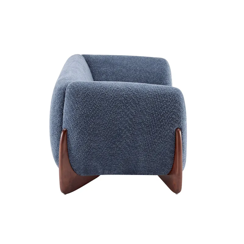 Alma Upholstered Boucle 3-Seat Sofa by Christopher Knight Home