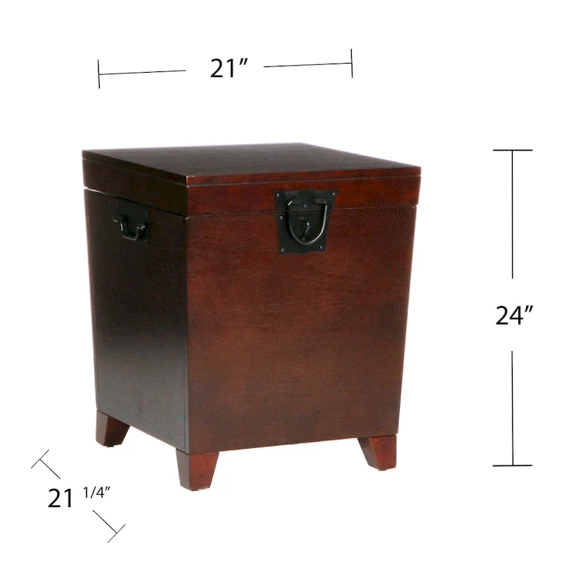 Liatris Espresso Trunk Side Table