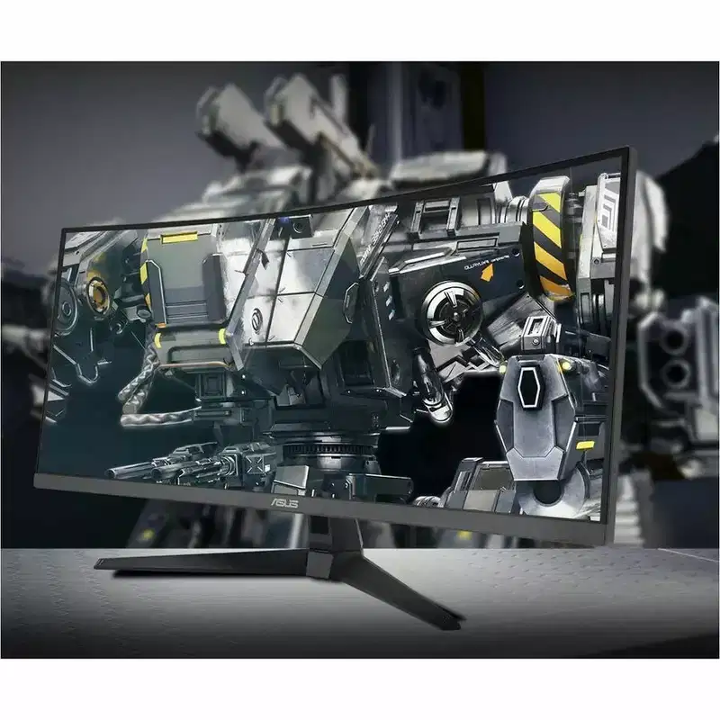 TUF VG34VQ3B 34 Class UW-QHD Curved Screen Gaming LED Monitor - 21:9 - Black - 34 Viewable - Vertical Alignment (VA) - LED Backlight - 3440 x 1440