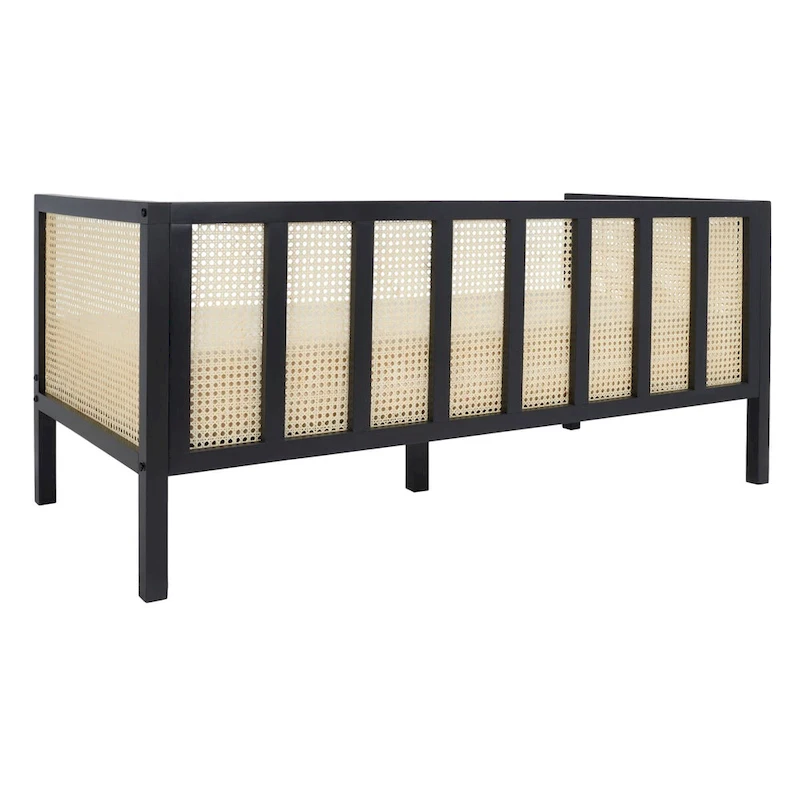 SAFAVIEH Mandie Rattan Sofa - 29 W x 62 D x 30 H - 29Wx62Dx29H