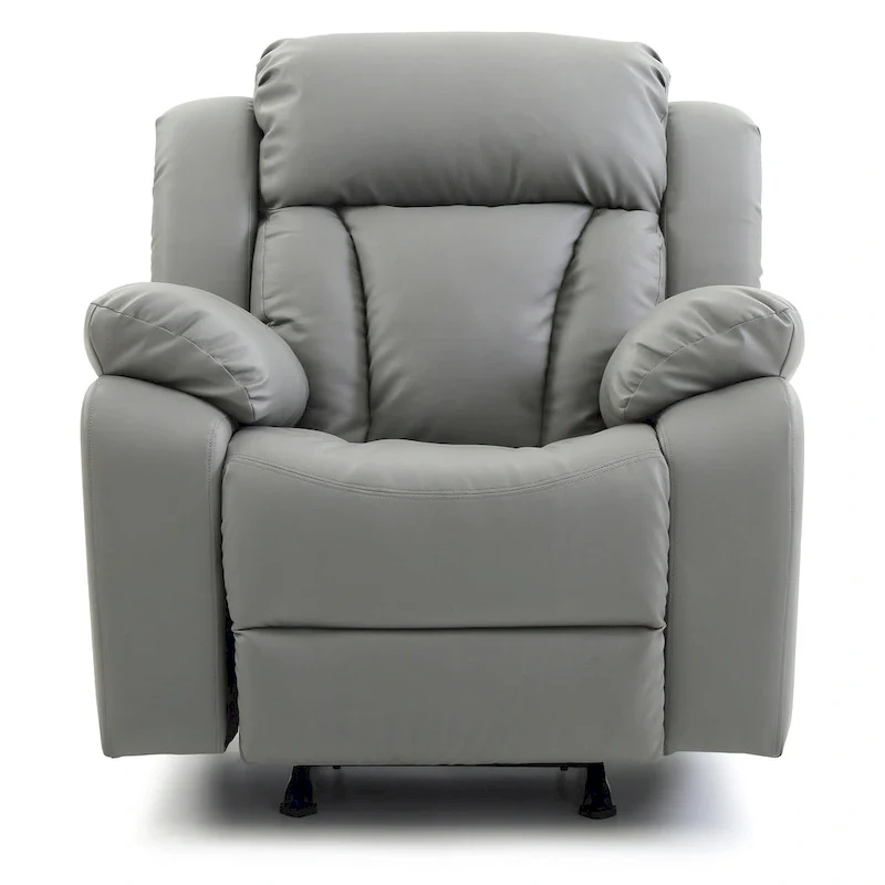 Daria Faux Leather Upholstery Reclining Chair - 38L x 37W x 41H