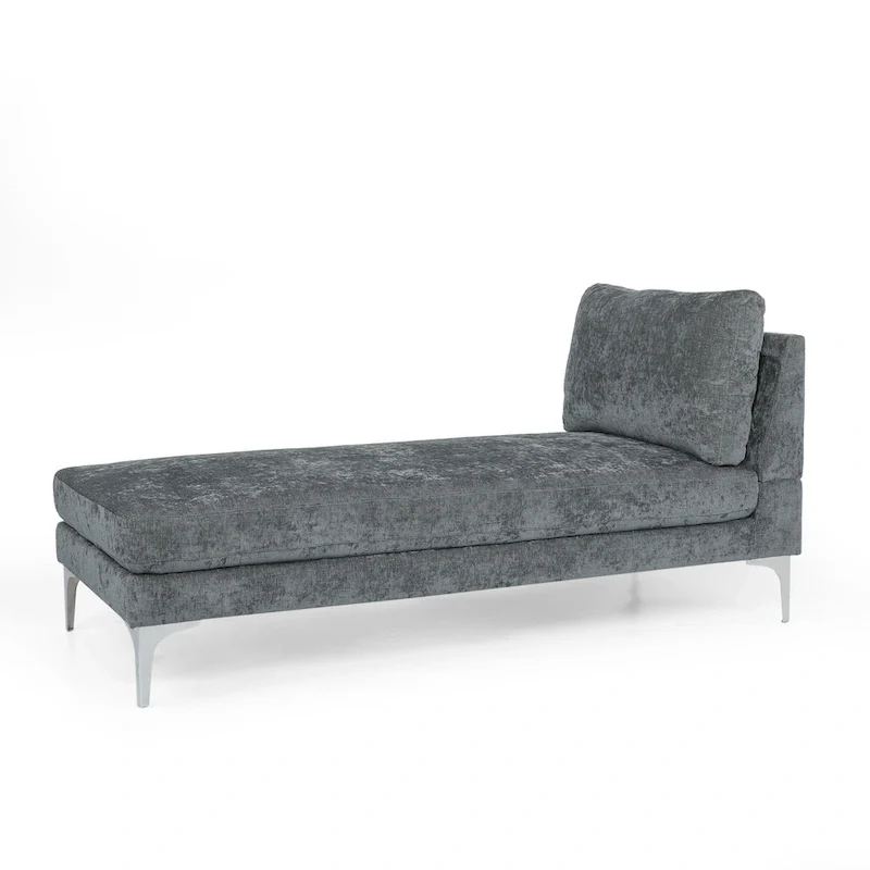 Beamon Contemporary Fabric Chaise Lounge by  - 69.00 L x 29.00 W x 30.00 H