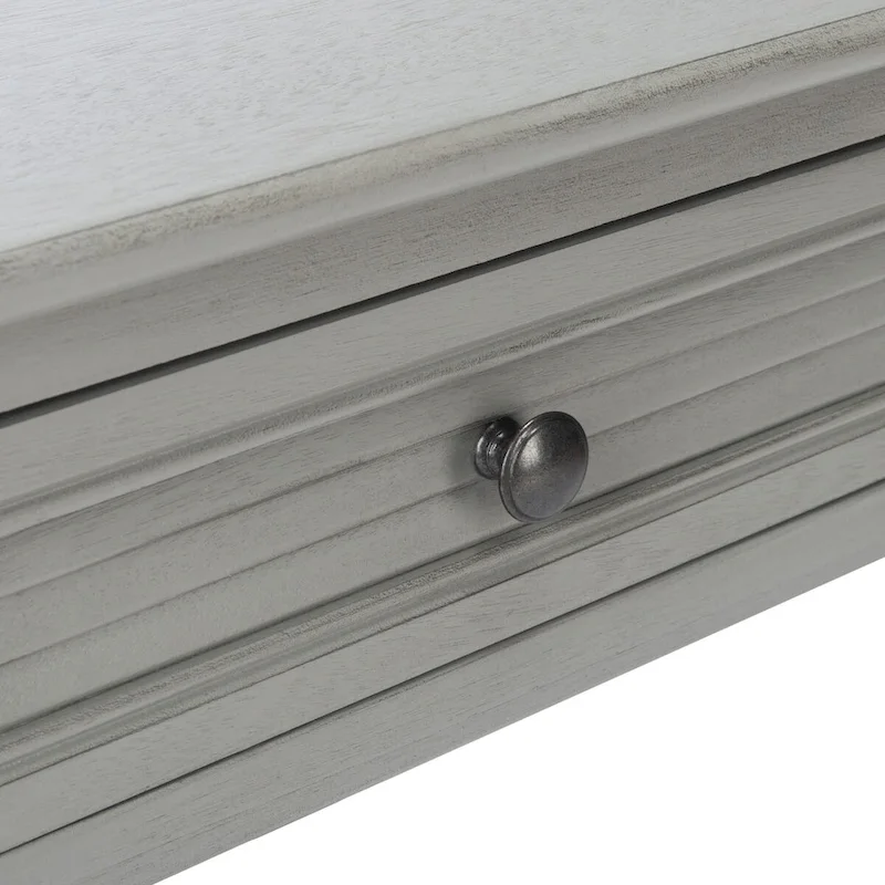 1-Drawer Lower Shelf Nightstand Accent Table - 19  W x 15.8  L x 26  H - 19Wx16Dx26H