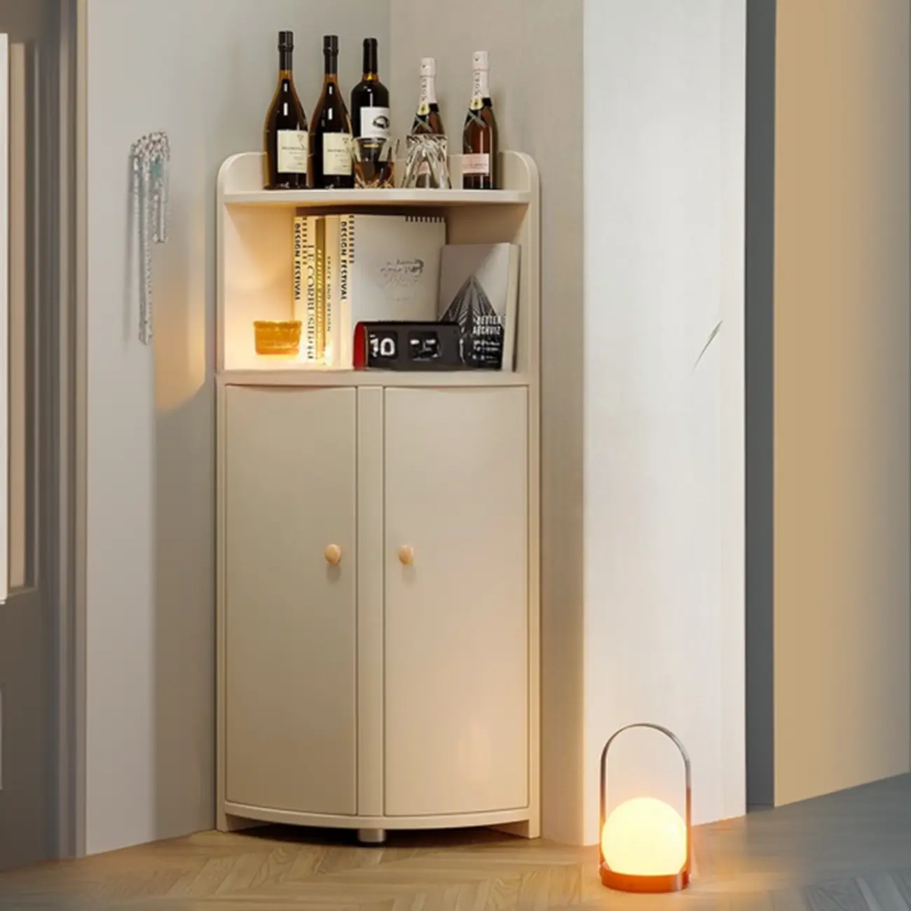 Trendy Nook Utility Wood Cabinet with Versatile Storage