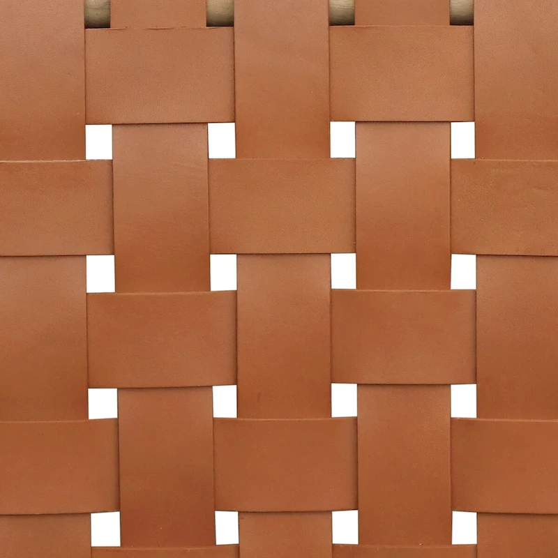 Poly and Bark Banda Teak & Leather Dining Chair - Solid Teak Wood Frame