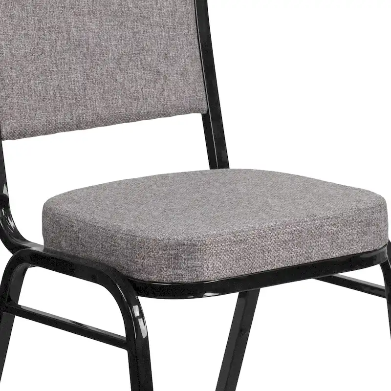 Steel/ Fabric Crown Back Stacking Banquet Chair (Set of 4)