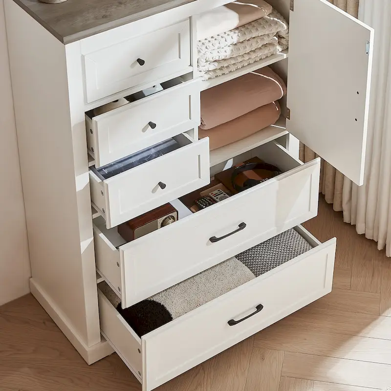 Wood Rustic Bedroom Dresser