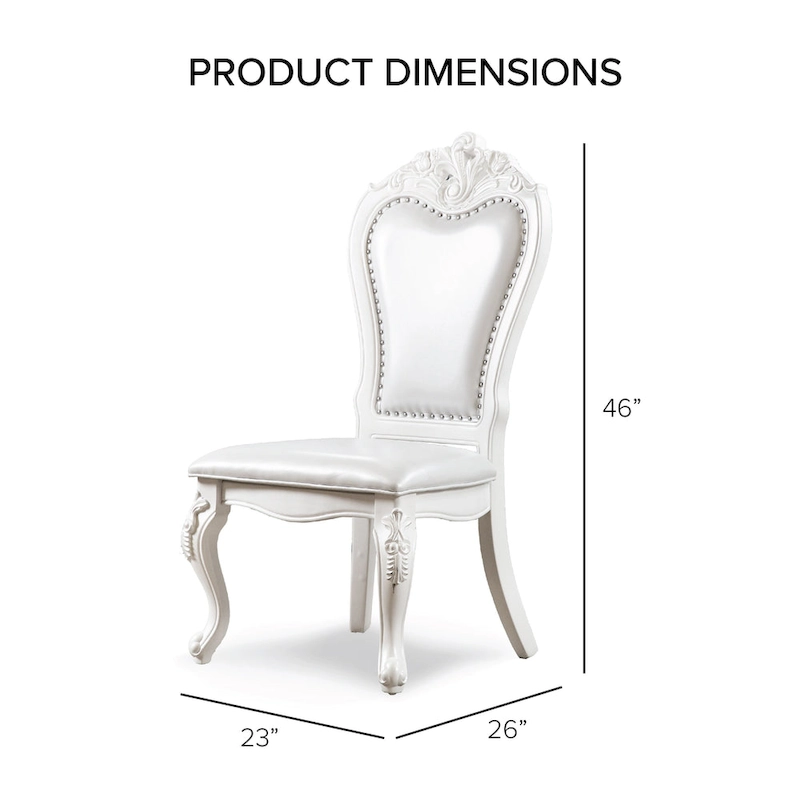 Furniture of America Eugene Traditional Solid Wood 7-Piece Expandable Dining Table Set