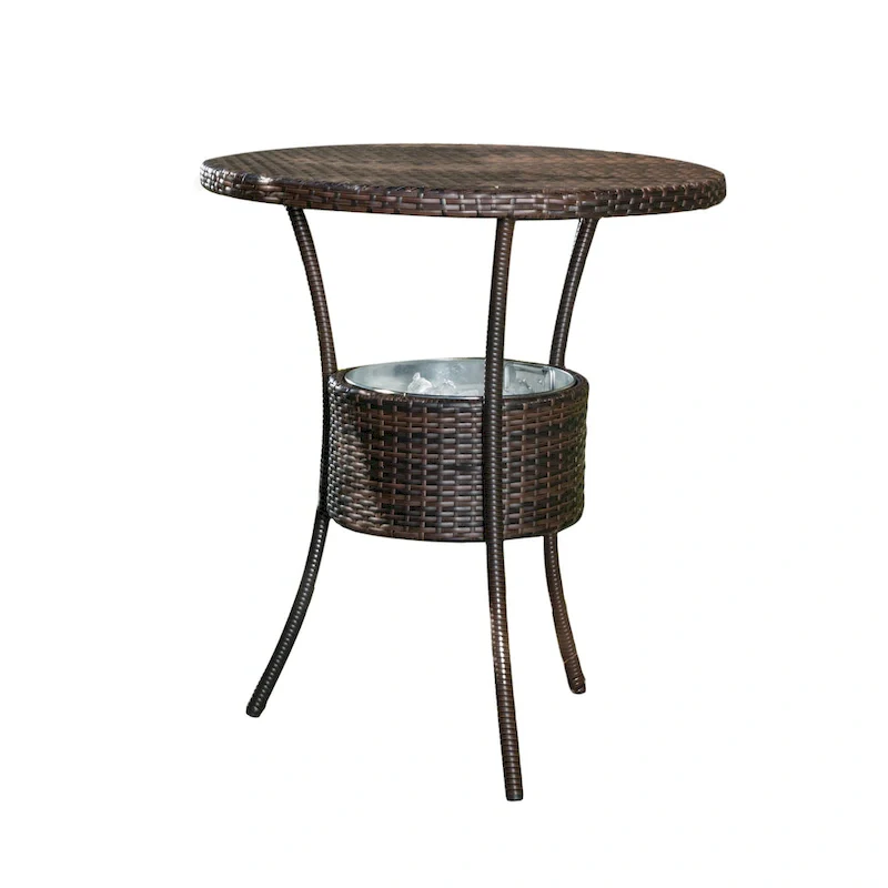 Oyster Bay Outdoor Wicker Bar Table by Christopher Knight Home - 26.00L x 33.50W x 24.60H