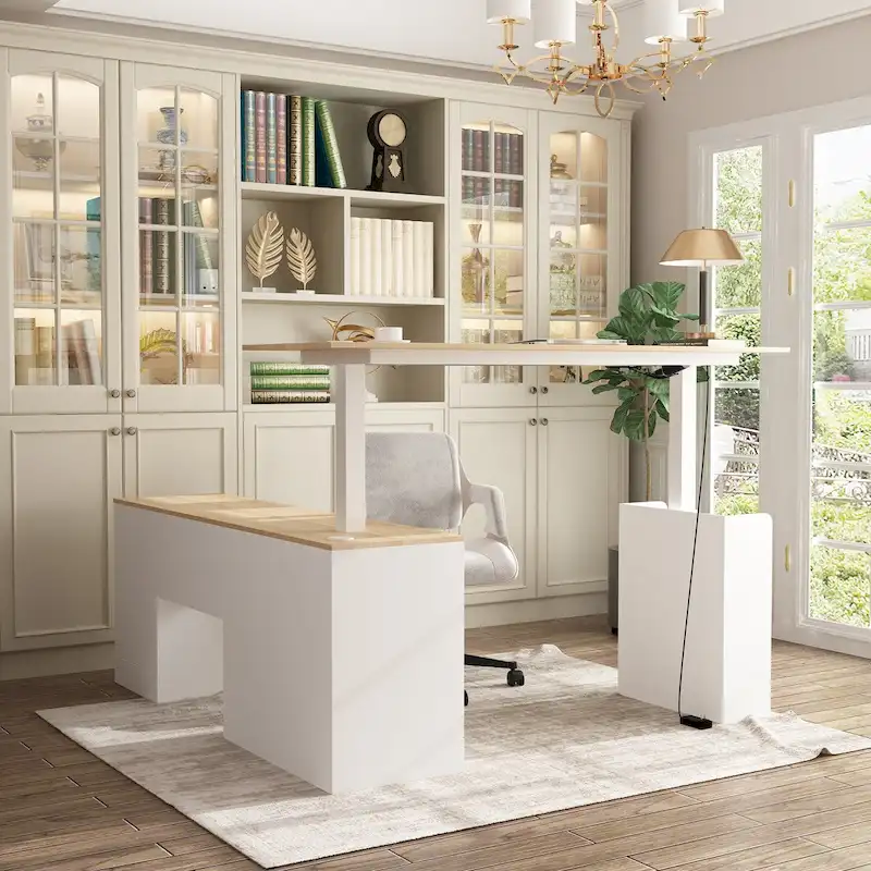 63W Versatile Standing Desk Aesthetic with Height Customization Table