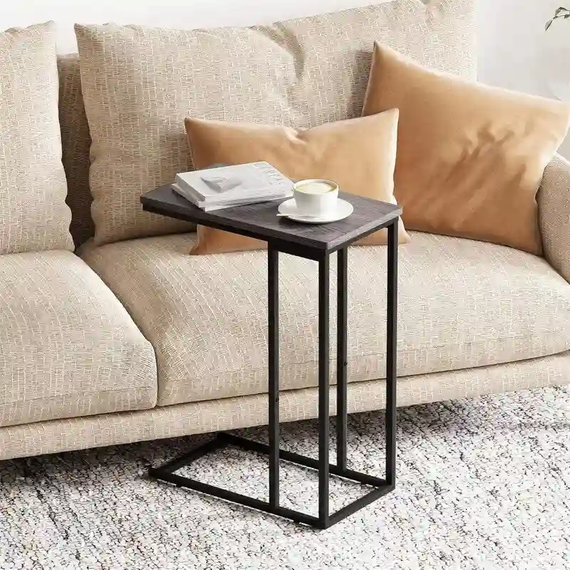 C-Shaped End Table