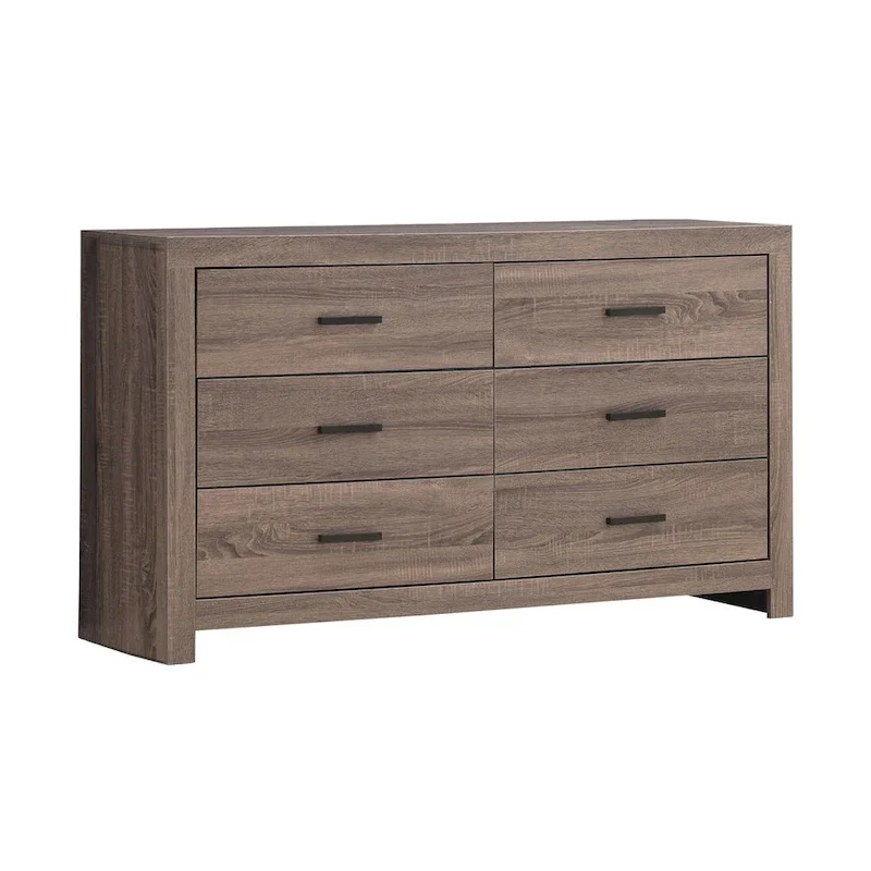 Geary 5-piece Slatted Headboard Panel Bedroom Set with 2 Nightstands