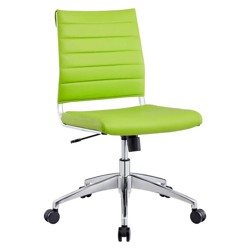 Mid-Back Office Chair with Padded Seat and Vinyl Backrest