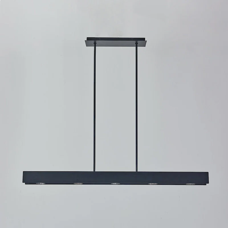 44 inch LED Pendant in Black Finish - 36.5 H x 44 W x 3 D