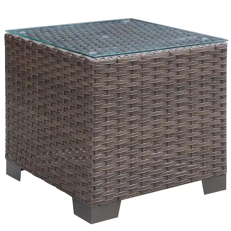 Bryon Contemporary 20-inch Wicker-like End Table by Furniture of America