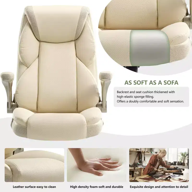 EUREKA ERGONOMIC Galene, Faux Leather Office Chair