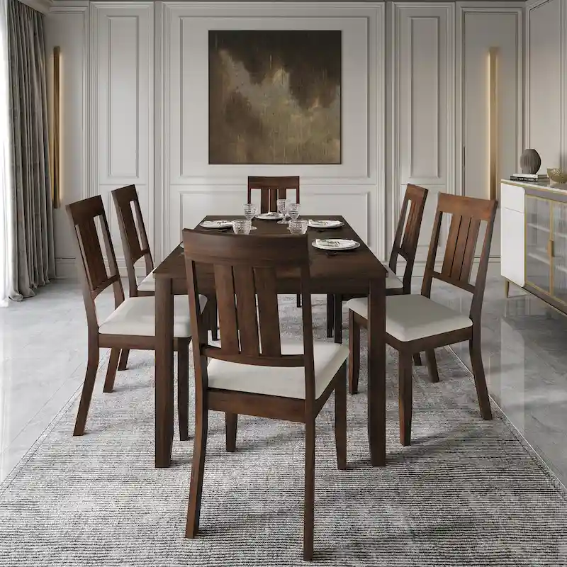 CraftPorch Classic 7-piece Wooden Dining Set