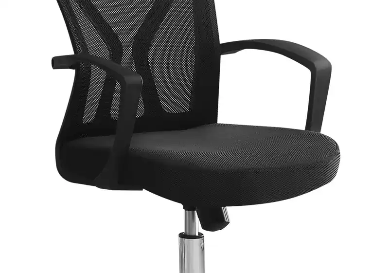 Dominic 23.5 Office Chair with Mesh Back - Black/Chrome
