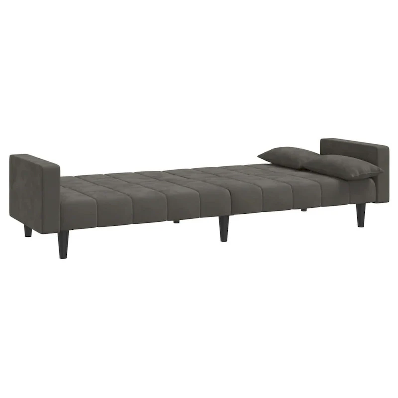 vidaXL 2-Seater Sofa Bed Upholstered Convertible Sleeper Sofa Couch Velvet - 86.6  x 33.3  x 27.2