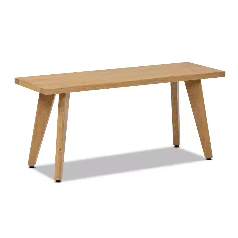 Jennifer Taylor Home Capri 41.5 Solid Red Oak Wood Bench