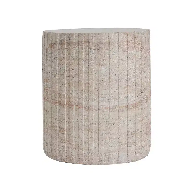 Christopher Knight Home Siani Outdoor Minimalist Cylinder Lightweight Concrete Side Table
