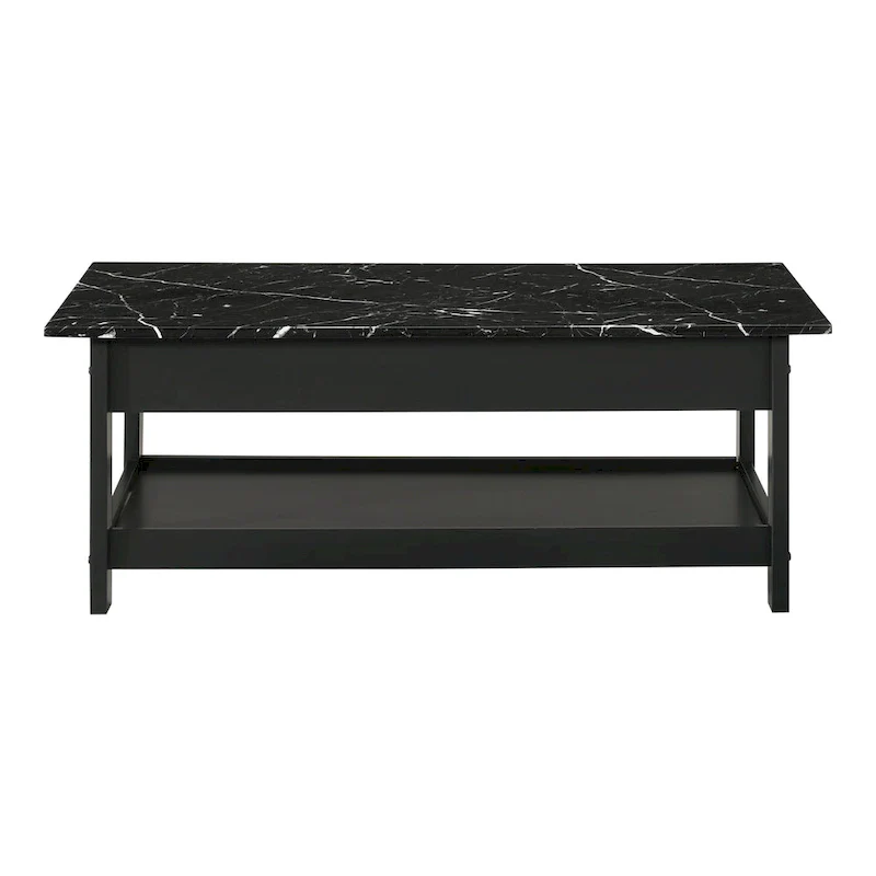 Transitional Rubberwood Coffee Table and End Table with Drawer