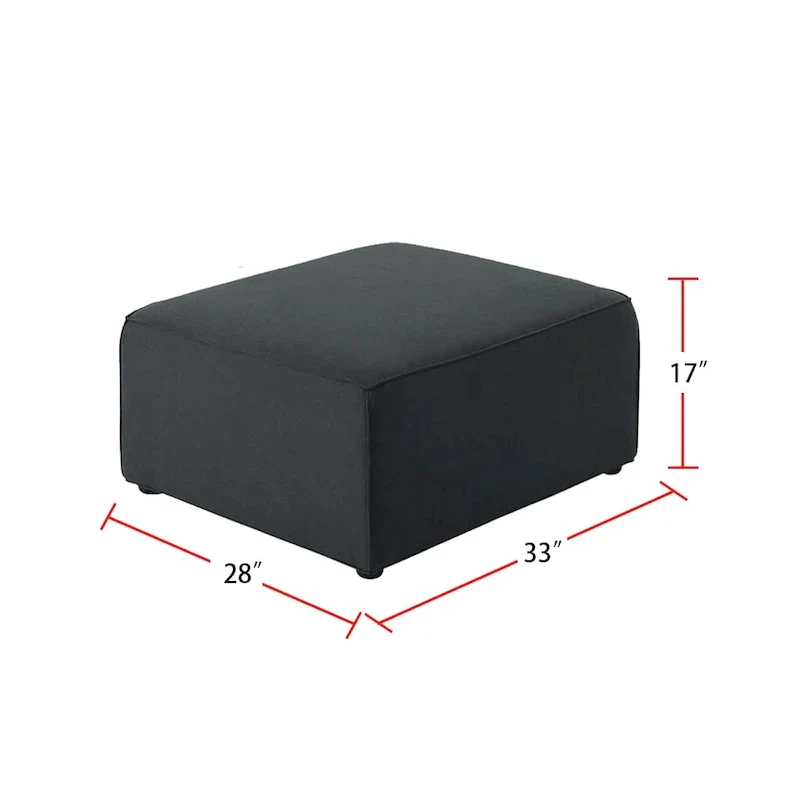 Modular Sectional Sofa with Ottoman