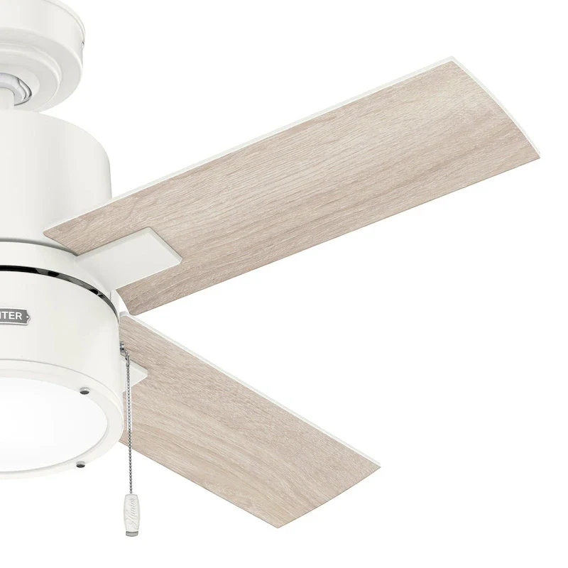 Hunter 42  Beck Ceiling Fan with LED Light Kit and Pull Chain - Transitional, Modern, Industrial