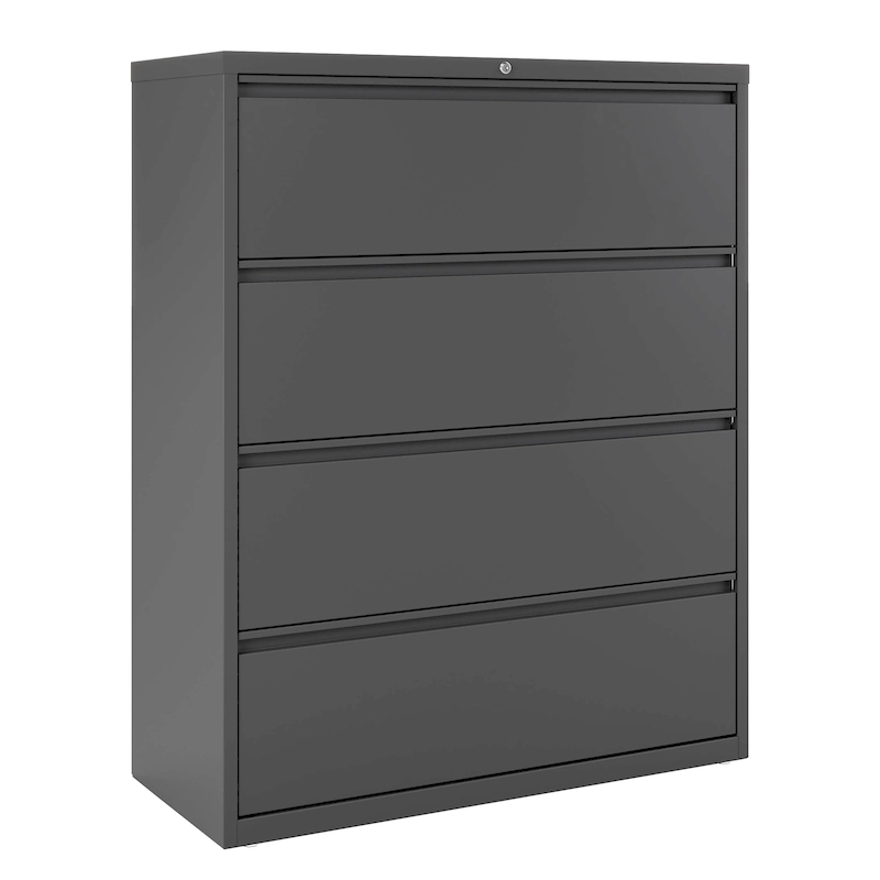 8000 Series 42 Wide 4-Drawer Lateral File Cabinet, Light Gray