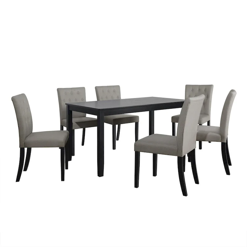 CraftPorch Glam 7-Piece Wooden Dining Chair