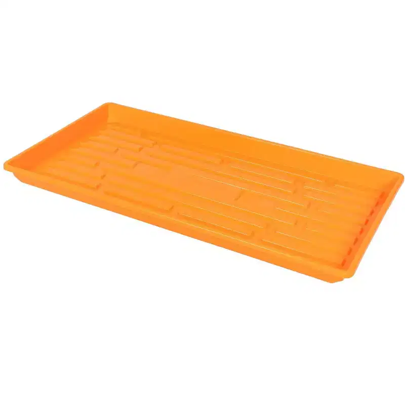 SUNPACK 10 x 20 Heavy Duty Shallow Plastic Seed Starting Tray, 1