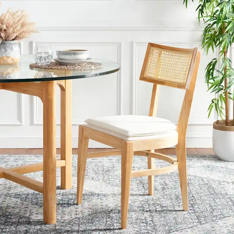 SAFAVIEH Opha Cane Dining Chair - 18 W x 23 D x 35 H - 18Wx23Dx35H