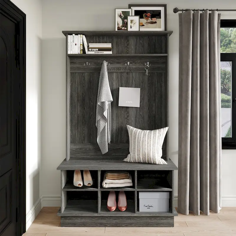 CraftPorch Modern and Contemporary Hall Tree with Storage