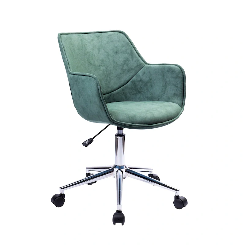 Adjustable Office Chair, Microfiber, Chrome Base