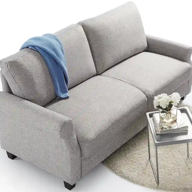 Upholstered 3-Seater Sofa with Rounded Arms | 78