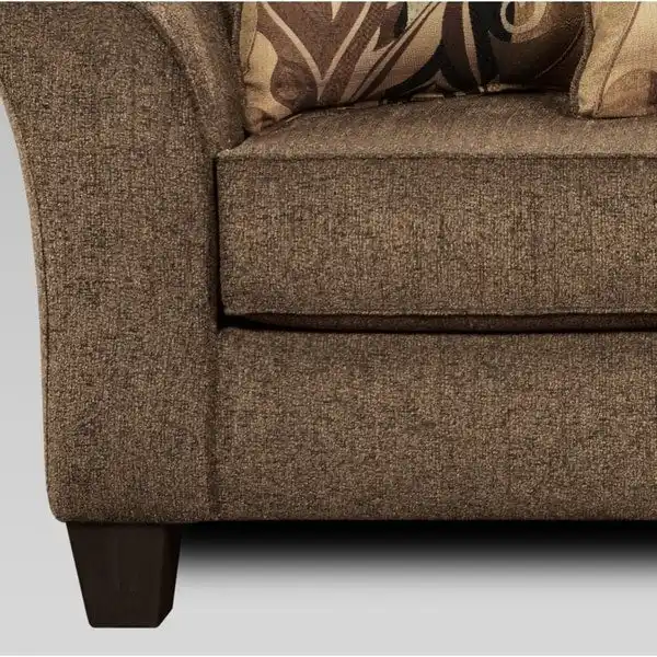 Roundhill Furniture Camero Fabric Pillowback Loveseat